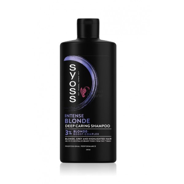 Sampon pentru par blond, argintiu sau cu șuvite, Syoss Blonde Intens, 440 ml